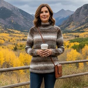 Jillian Nicole NWOT Natural Sweater Brown Small